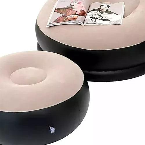 Sofa y puff inflable